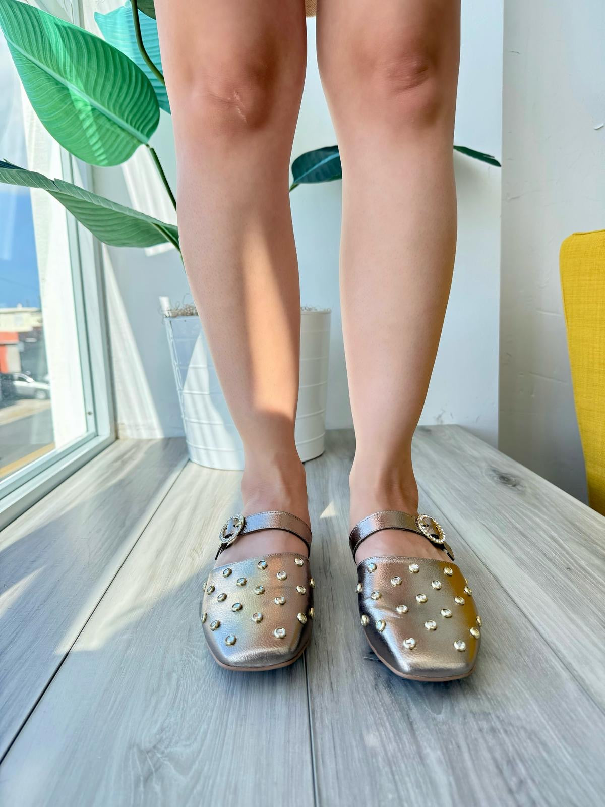 Olympia pewter 7 - Stela The Shoetique