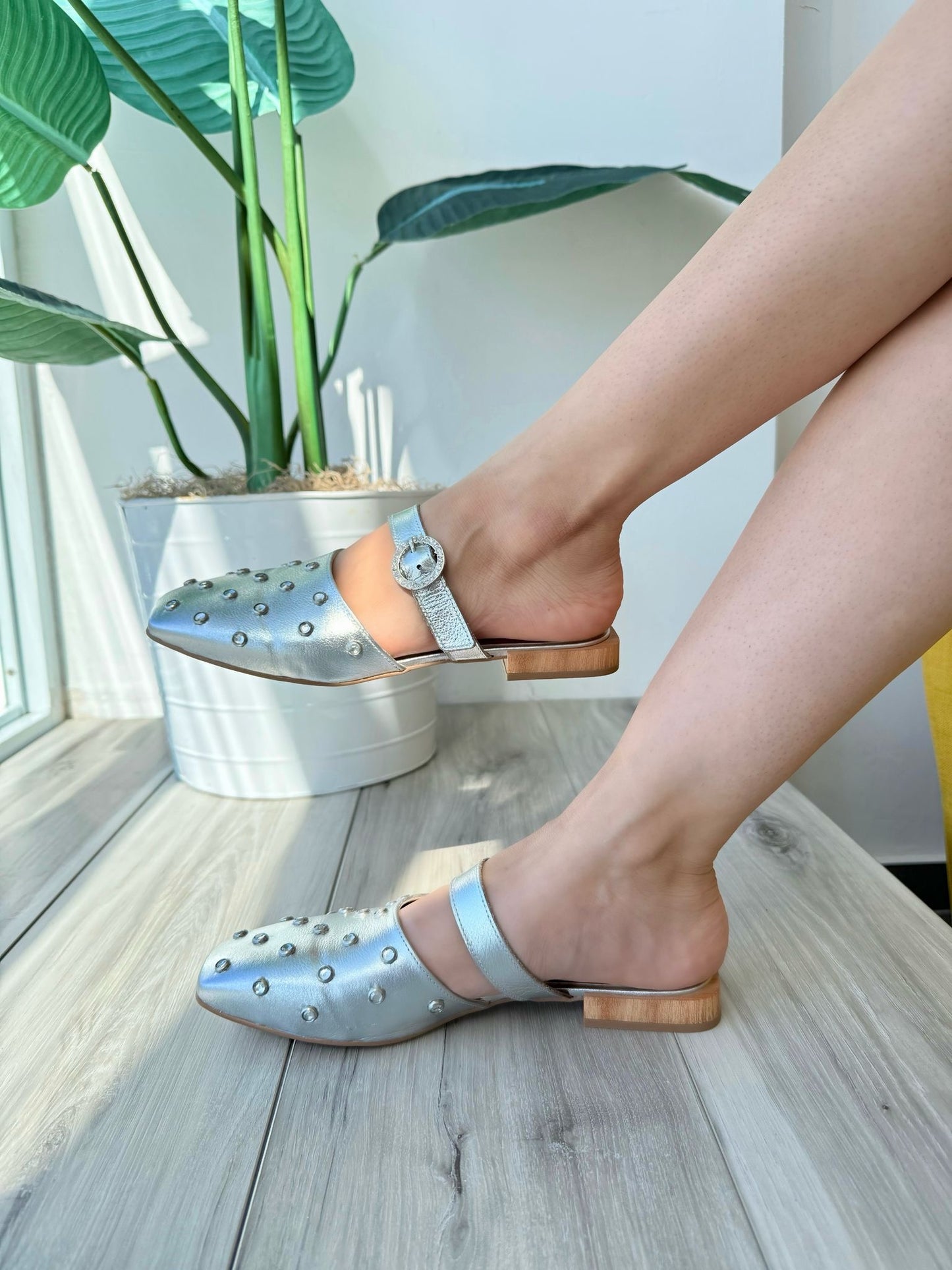 Olympia silver - Stela The Shoetique