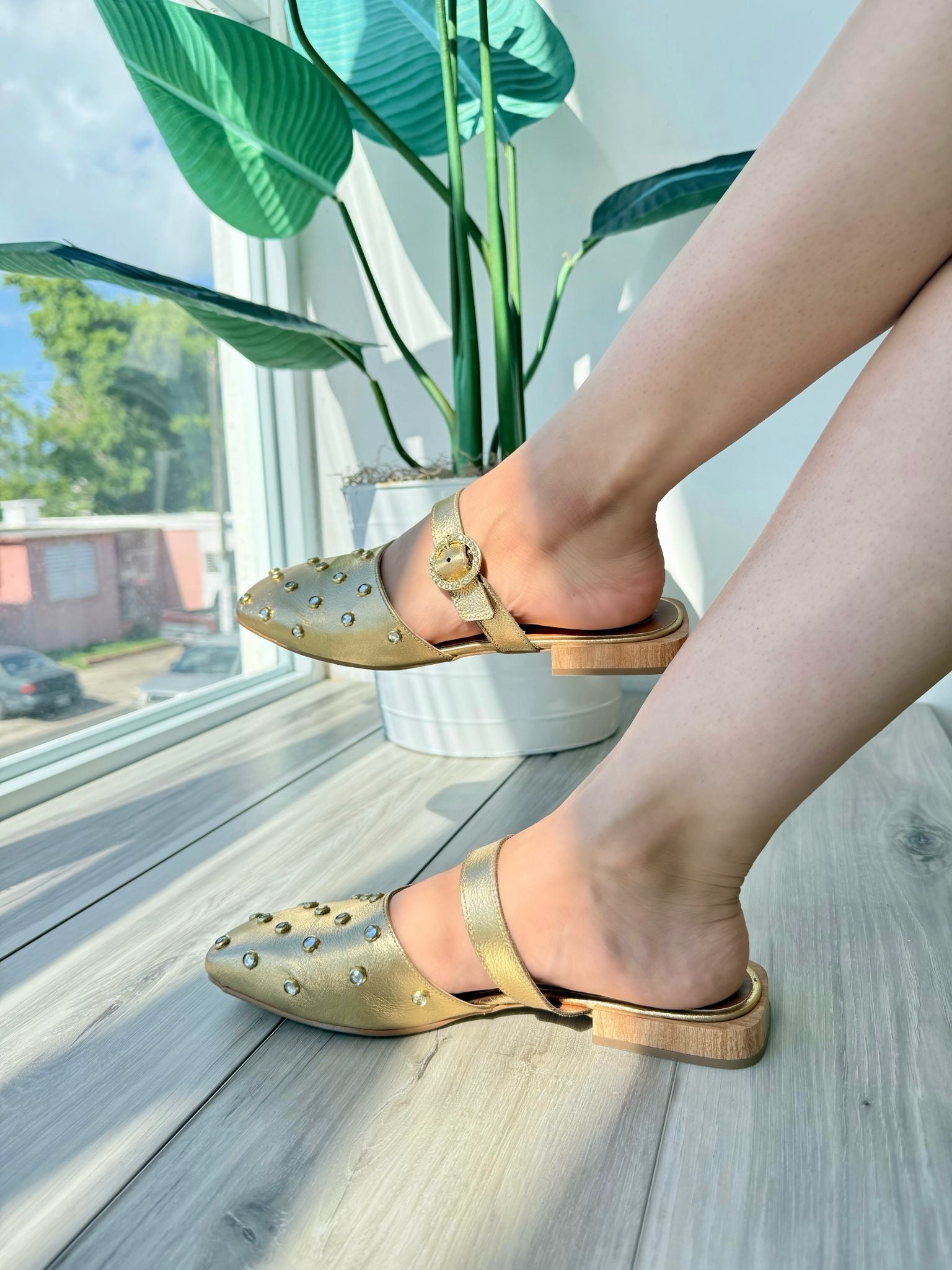 Olympia gold - Stela The Shoetique