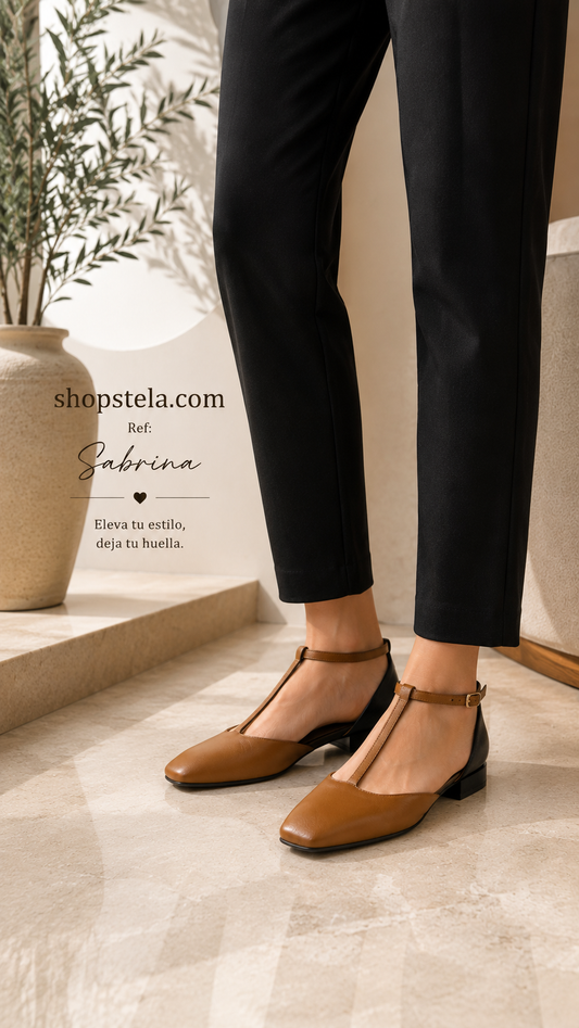 Sabrina black/camel