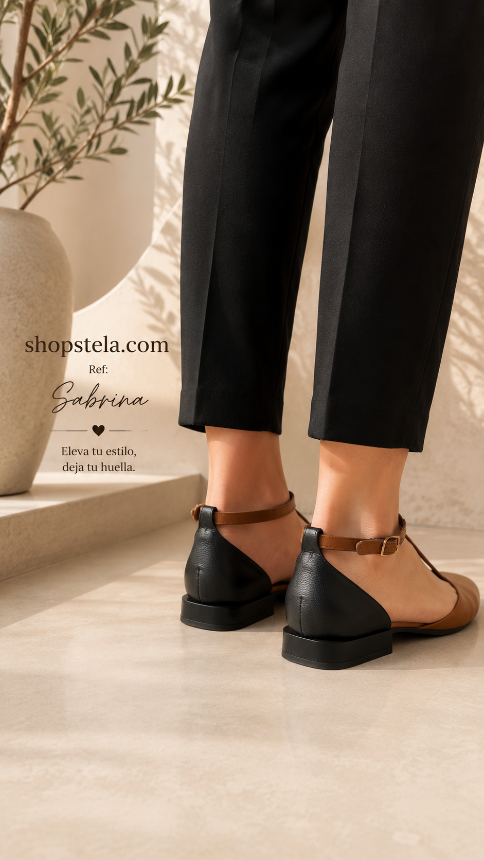 Sabrina black/camel