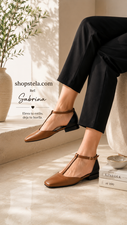 Sabrina black/camel