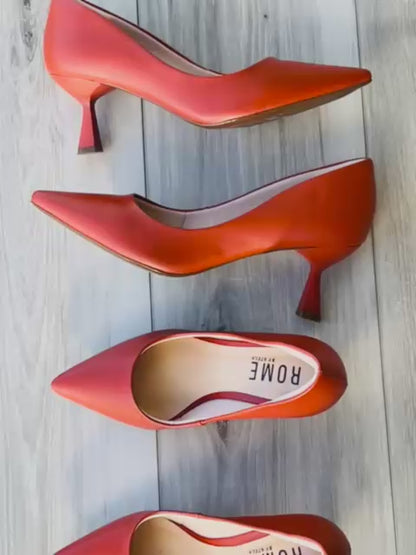 Karly orange heel 8
