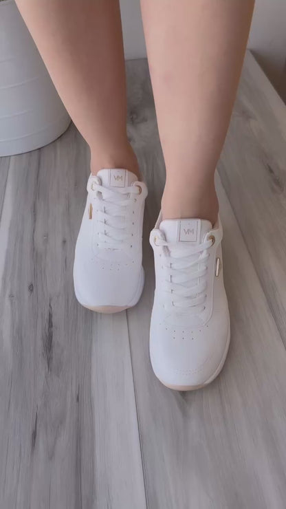Matilde white/gold sneaker